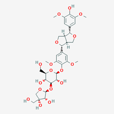 Picture of (-)-Syringaresnol-4-O-β-D-apiofuranosyl-(1→2)-β-D-glucopyranoside(Standard Reference Material)