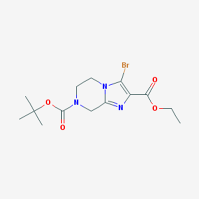 Picture of 7-tert-Butyl 2-ethyl 3-bromo-5,6-dihydroimidazo[1,2-a]pyrazine-2,7(8H)-dicarboxylate