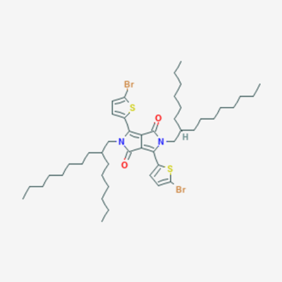 Picture of 3,6-bis(5-bromothiophen-2-yl)-2,5-bis(2-hexyldecyl)pyrrolo[3,4-c]pyrrole-1,4(2H,5H)-dione