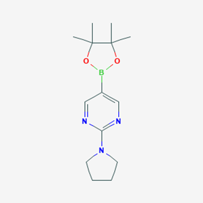 Picture of 2-(Pyrrolidin-1-yl)-5-(4,4,5,5-tetramethyl-1,3,2-dioxaborolan-2-yl)pyrimidine