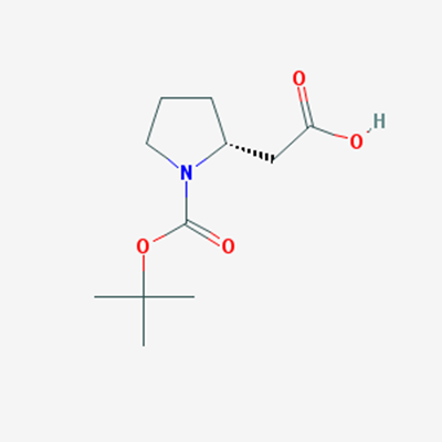 Picture of (R)-2-(1-(tert-Butoxycarbonyl)pyrrolidin-2-yl)acetic acid