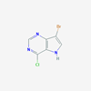 Picture of 7-Bromo-4-chloro-5H-pyrrolo[3,2-d]pyrimidine