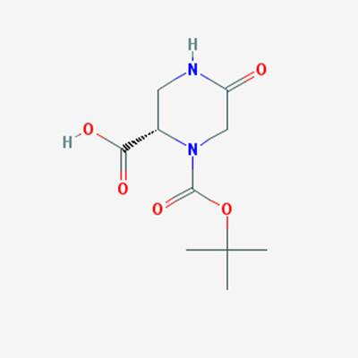 Picture of (S)-1-(tert-Butoxycarbonyl)-5-oxopiperazine-2-carboxylic acid