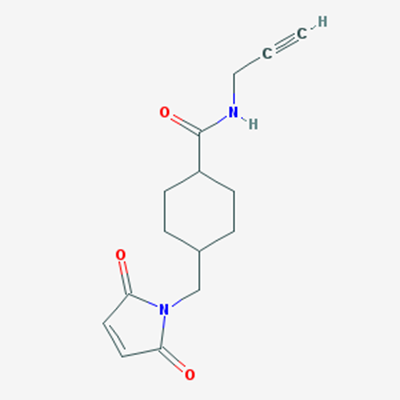 Picture of 4-((2,5-Dioxo-2,5-dihydro-1H-pyrrol-1-yl)methyl)-N-(prop-2-yn-1-yl)cyclohexanecarboxamide