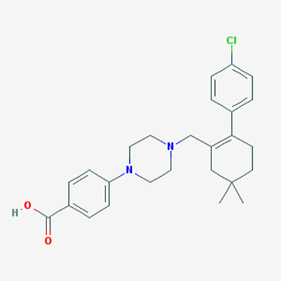 Picture of 4-(4-((4-Chloro-4,4-dimethyl-3,4,5,6-tetrahydro-[1,1-biphenyl]-2-yl)methyl)piperazin-1-yl)benzoic acid