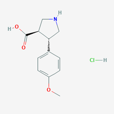 Picture of trans-4-(4-Methoxyphenyl)pyrrolidine-3-carboxylic acid hydrochloride