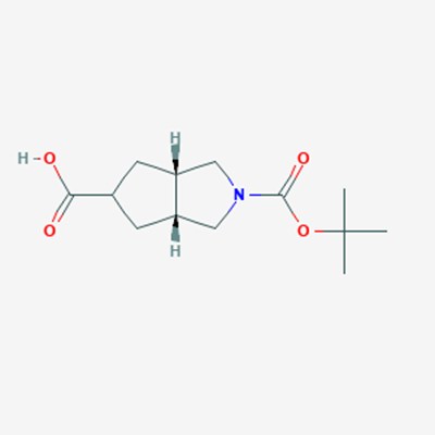 Picture of cis-2-(tert-Butoxycarbonyl)octahydrocyclopenta[c]pyrrole-5-carboxylic acid