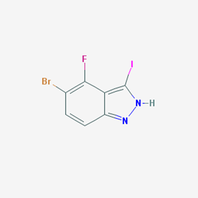 Picture of 5-Bromo-4-fluoro-3-iodo-1H-indazole