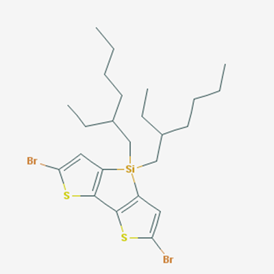 Picture of 2,6-Dibromo-4,4-bis(2-ethylhexyl)-4H-silolo[3,2-b:4,5-b]dithiophene