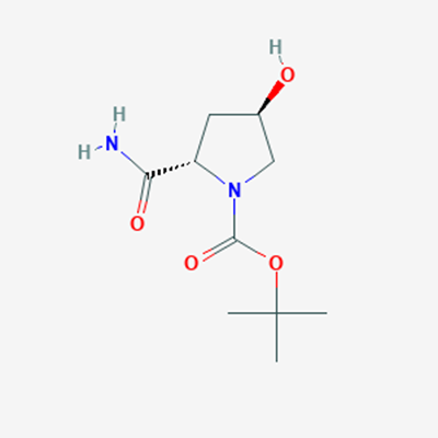 Picture of (2S,4R)-tert-Butyl 2-carbamoyl-4-hydroxypyrrolidine-1-carboxylate