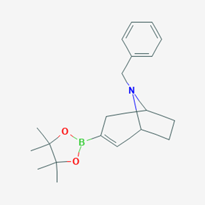 Picture of 8-(Phenylmethyl)-3-(4,4,5,5-tetramethyl-1,3,2-dioxaborolan-2-yl)-8-azabicyclo[3.2.1]oct-2-ene
