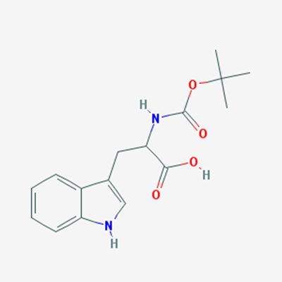 Picture of 2-((tert-Butoxycarbonyl)amino)-3-(1H-indol-3-yl)propanoic acid