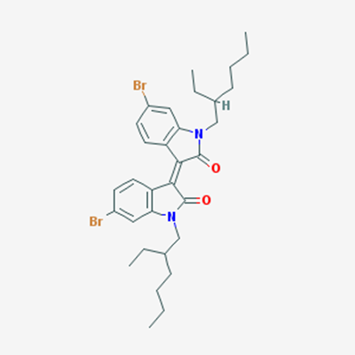 Picture of 6,6-Dibromo-1,1-bis(2-ethylhexyl)-[3,3-biindolinylidene]-2,2-dione