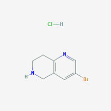 Picture of 3-Bromo-5,6,7,8-tetrahydro-1,6-naphthyridine hydrochloride
