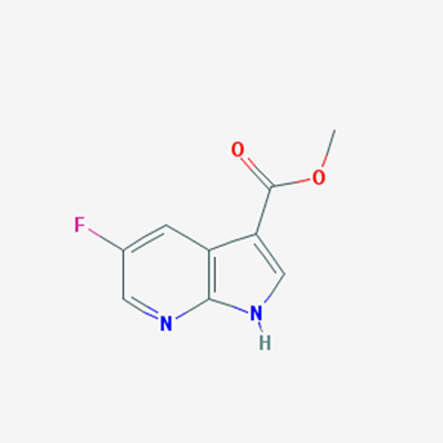 Picture of 1H-Pyrrolo[2,3-b]pyridine-3-carboxylic acid, 5-fluoro-, methyl ester