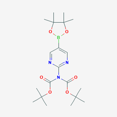 Picture of Imidodicarbonic acid, 2-[5-(4,4,5,5-tetramethyl-1,3,2-dioxaborolan-2-yl)-2-pyrimidinyl]-, 1,3-bis(1,1-dimethylethyl) ester