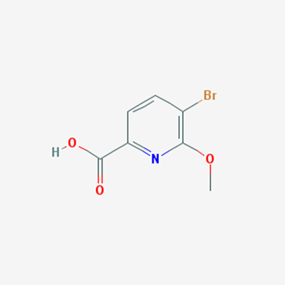 Picture of 5-Bromo-6-methoxypicolinic acid