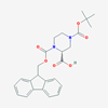 Picture of (R)-1-(((9H-Fluoren-9-yl)methoxy)carbonyl)-4-(tert-butoxycarbonyl)piperazine-2-carboxylic acid