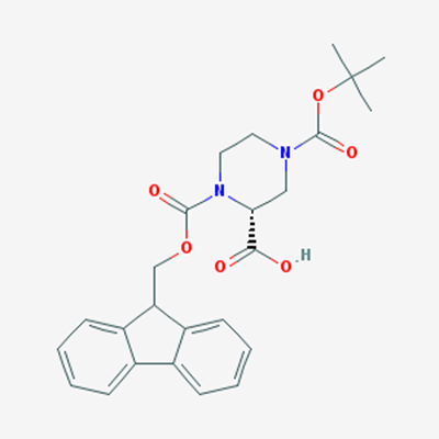 Picture of (R)-1-(((9H-Fluoren-9-yl)methoxy)carbonyl)-4-(tert-butoxycarbonyl)piperazine-2-carboxylic acid