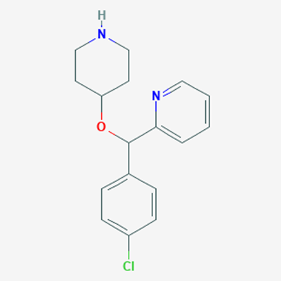 Picture of 2-((4-Chlorophenyl)(piperidin-4-yloxy)methyl)pyridine