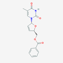 Picture of ((2S,5R)-5-(5-Methyl-2,4-dioxo-3,4-dihydropyrimidin-1(2H)-yl)-2,5-dihydrofuran-2-yl)methyl benzoate