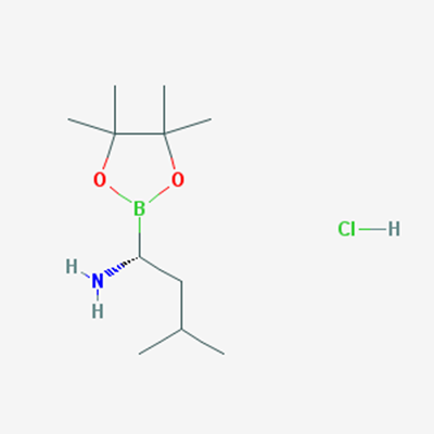 Picture of (R)-3-Methyl-1-(4,4,5,5-tetramethyl-1,3,2-dioxaborolan-2-yl)butan-1-amine hydrochloride