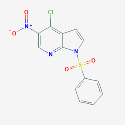 Picture of 4-Chloro-5-nitro-1-(phenylsulfonyl)-1H-pyrrolo[2,3-b]pyridine