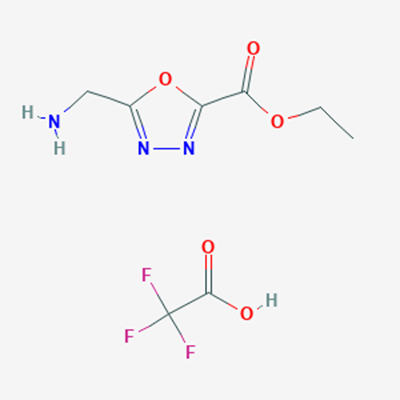 Picture of Ethyl 5-(aminomethyl)-1,3,4-oxadiazole-2-carboxylate 2,2,2-trifluoroacetate