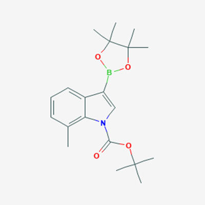 Picture of tert-Butyl 7-methyl-3-(4,4,5,5-tetramethyl-1,3,2-dioxaborolan-2-yl)-1H-indole-1-carboxylate