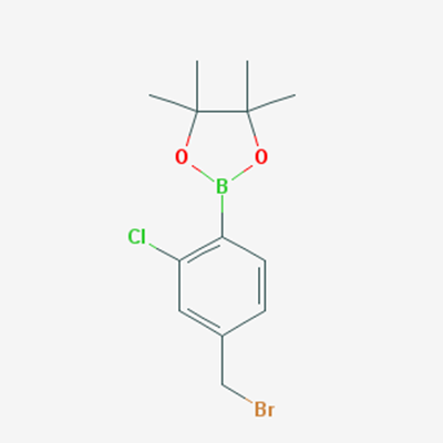 Picture of 2-(4-(Bromomethyl)-2-chlorophenyl)-4,4,5,5-tetramethyl-1,3,2-dioxaborolane