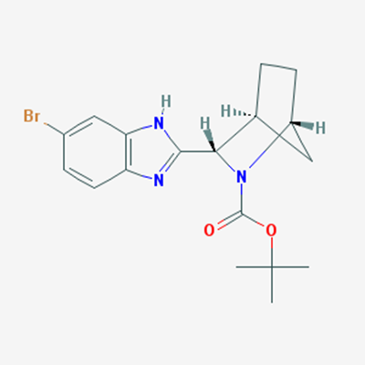 Picture of (1R,3S,4S)-tert-Butyl 3-(6-bromo-1H-benzo[d]imidazol-2-yl)-2-azabicyclo[2.2.1]heptane-2-carboxylate