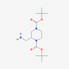 Picture of Di-tert-butyl 2-(aminomethyl)piperazine-1,4-dicarboxylate