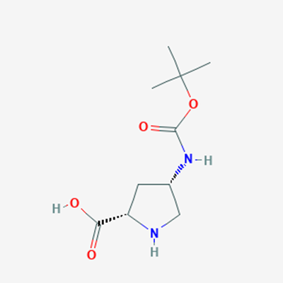 Picture of (2S,4S)-4-((tert-Butoxycarbonyl)amino)pyrrolidine-2-carboxylic acid