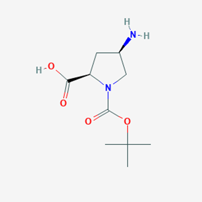 Picture of (2R,4R)-1-Boc-4-Aminopyrrolidine-2-carboxylic acid