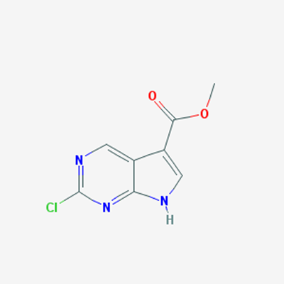 Picture of Methyl 2-chloro-7H-pyrrolo[2,3-d]pyrimidine-5-carboxylate