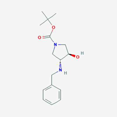 Picture of trans-tert-Butyl 3-(benzylamino)-4-hydroxypyrrolidine-1-carboxylate