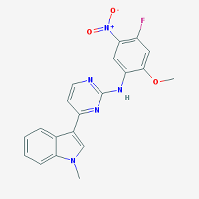 Picture of N-(4-Fluoro-2-methoxy-5-nitrophenyl)-4-(1-methyl-1H-indol-3-yl)pyrimidin-2-amine