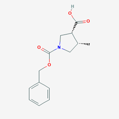 Picture of (3R,4S)-1-((Benzyloxy)carbonyl)-4-methylpyrrolidine-3-carboxylic acid