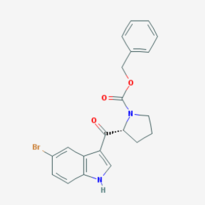 Picture of (R)-Benzyl 2-(5-bromo-1H-indole-3-carbonyl)pyrrolidine-1-carboxylate