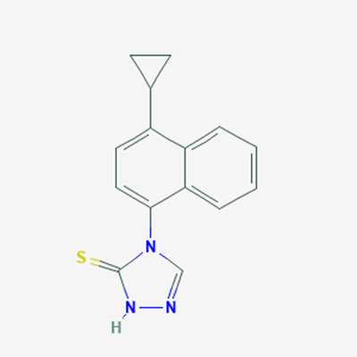 Picture of 4-(4-Cyclopropylnaphthalen-1-yl)-1H-1,2,4-triazole-5(4H)-thione