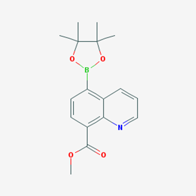 Picture of Methyl 5-(4,4,5,5-tetramethyl-1,3,2-dioxaborolan-2-yl)quinoline-8-carboxylate