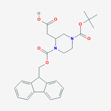 Picture of 4-Boc-1-Fmoc-2-piperazineacetic acid