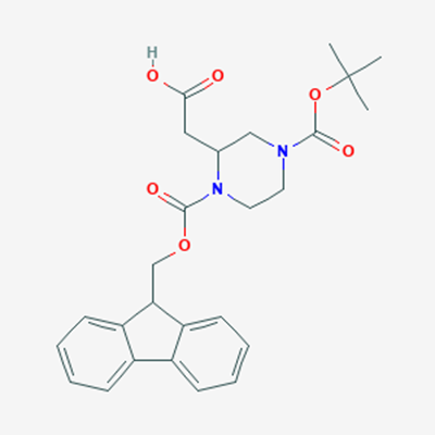 Picture of 4-Boc-1-Fmoc-2-piperazineacetic acid