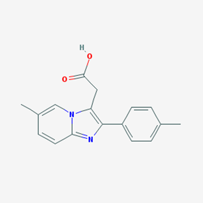 Picture of 6-Methyl-2-(4-methylphenyl)imidazol[1,2-a]pyridine-3-acetic acid