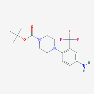 Picture of tert-Butyl 4-(4-amino-2-(trifluoromethyl)phenyl)piperazine-1-carboxylate