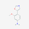 Picture of 3-Methoxy-4-(oxazol-5-yl)aniline