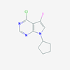 Picture of 4-Chloro-7-cyclopentyl-5-iodo-7H-pyrrolo[2,3-d]pyrimidine