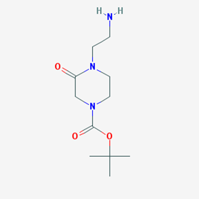 Picture of tert-Butyl 4-(2-aminoethyl)-3-oxopiperazine-1-carboxylate