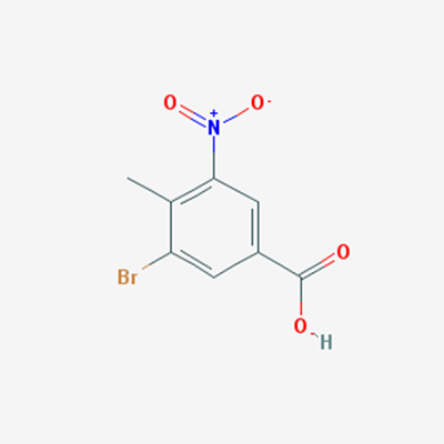 Picture of 3-Bromo-4-methyl-5-nitrobenzoic acid
