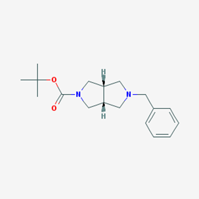 Picture of cis-tert-Butyl 5-benzylhexahydropyrrolo[3,4-c]pyrrole-2(1H)-carboxylate